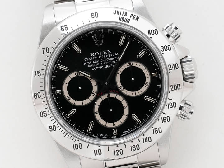 ロレックス デイトナ エルプリメロ Ref.16520 ステンレススチール ブラック文字盤 美中古 26vu44ge
