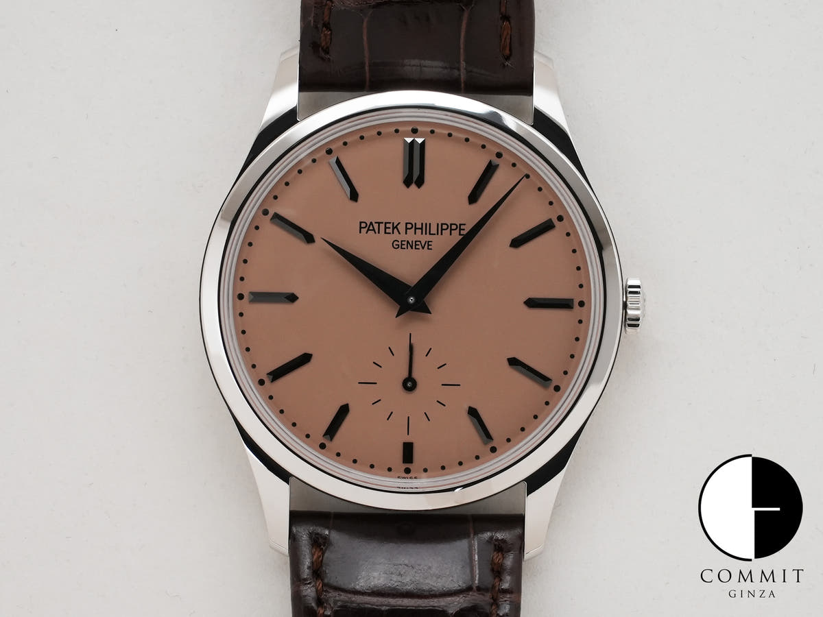 パテックフィリップ カラトラバ Ref.6196P-001 プラチナ ローズゴールドめっきオパーリン文字盤 未使用 y7oasnex