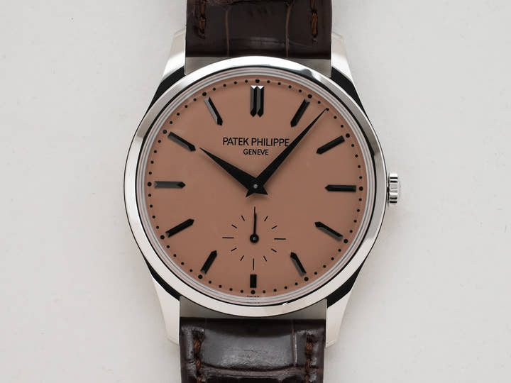 パテックフィリップ カラトラバ Ref.6196P-001 プラチナ ローズゴールドめっきオパーリン文字盤 未使用 y7oasnex