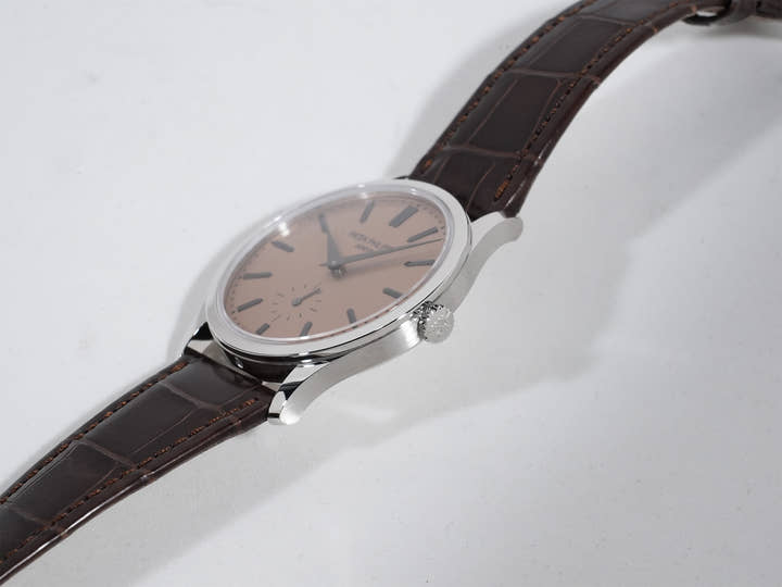 パテックフィリップ カラトラバ Ref.6196P-001 プラチナ ローズゴールドめっきオパーリン文字盤 未使用 y7oasnex