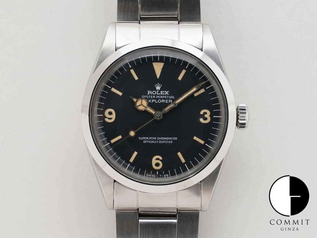 ロレックス エクスプローラーI Ref.1016 ステンレススチール ブラック文字盤 中古 3fsatkkv