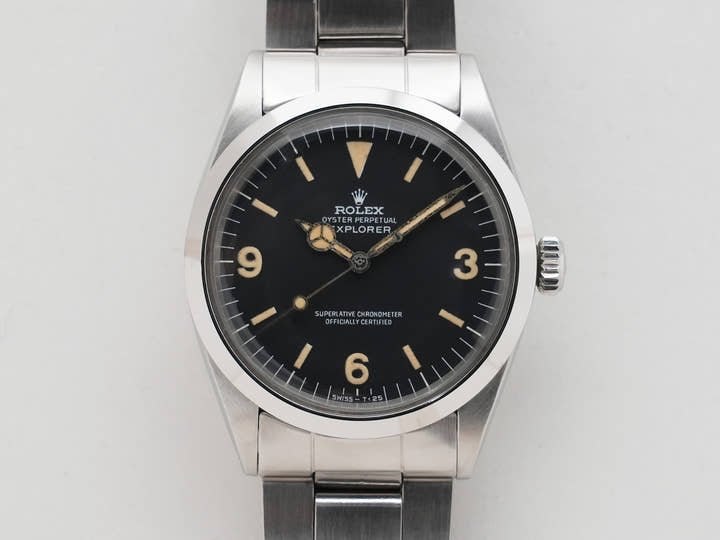 ロレックス エクスプローラーI Ref.1016 ステンレススチール ブラック文字盤 中古 3fsatkkv