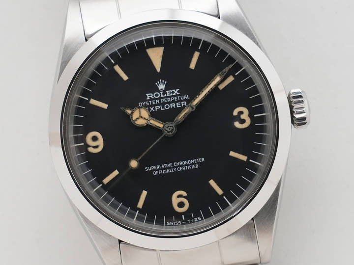 ロレックス エクスプローラーI Ref.1016 ステンレススチール ブラック文字盤 中古 3fsatkkv