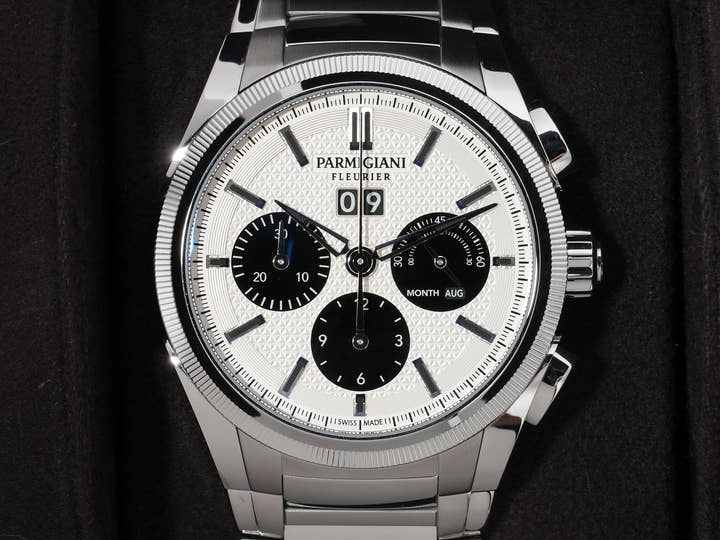 パルミジャーニフルリエ トンダ GT クロノグラフ Ref.PFC906-0000140-B00182 ステンレススチール シルバー×ブラック文字盤 中古 6gobvrto