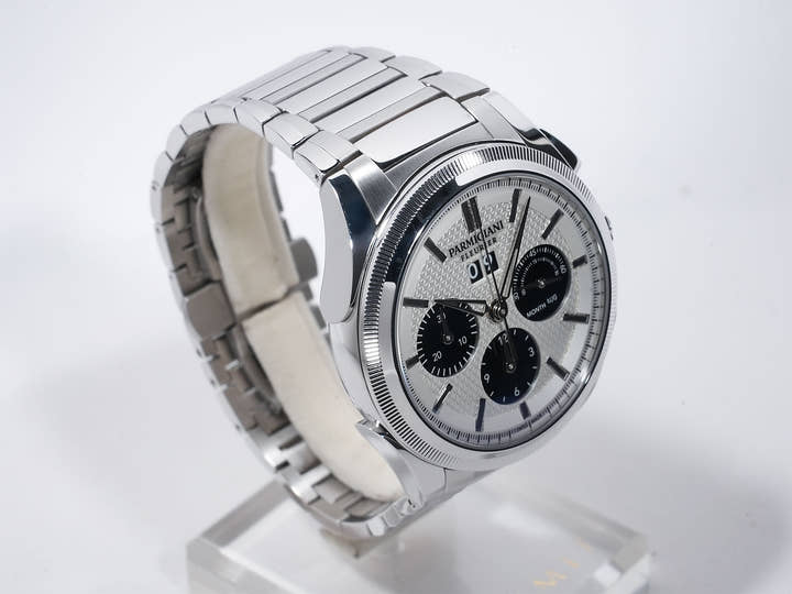 パルミジャーニフルリエ トンダ GT クロノグラフ Ref.PFC906-0000140-B00182 ステンレススチール シルバー×ブラック文字盤 中古 6gobvrto