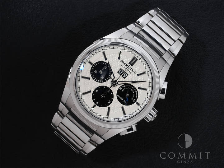 パルミジャーニフルリエ トンダ GT クロノグラフ Ref.PFC906-0000140-B00182 ステンレススチール シルバー×ブラック文字盤 中古 6gobvrto
