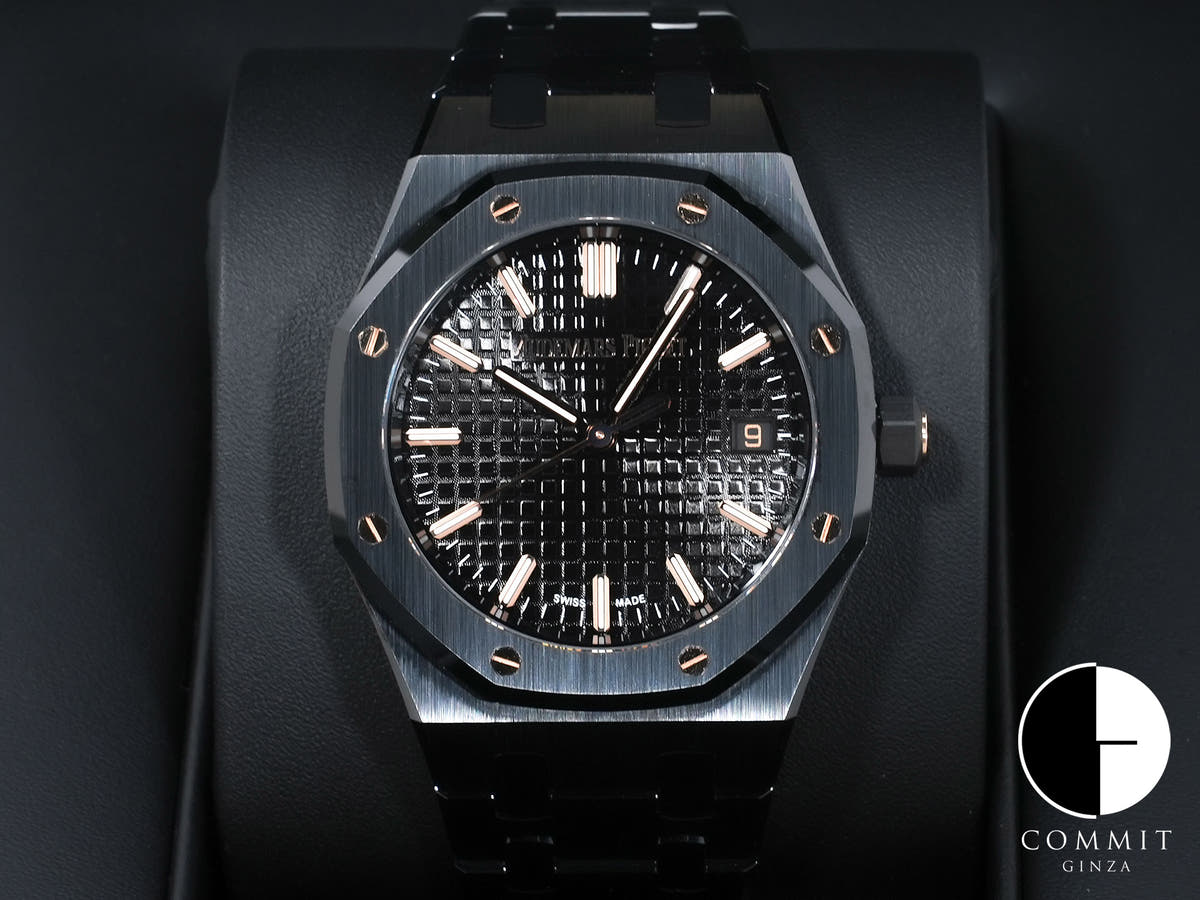 オーデマピゲ ロイヤルオーク Ref.77350CE.OO.1266CE.03.A ブラックセラミック ブラック文字盤