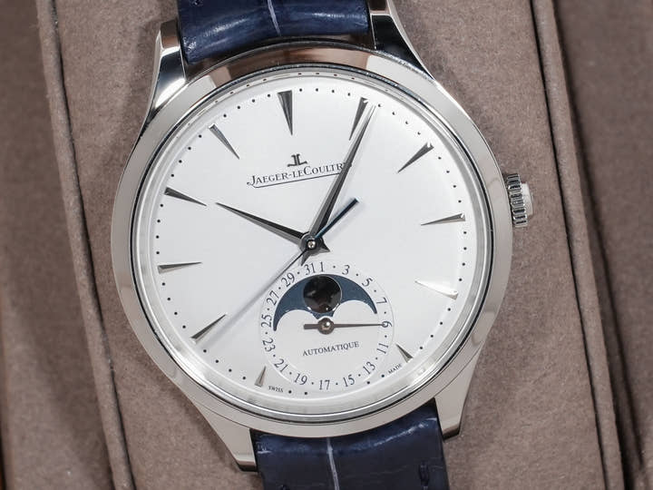 ジャガールクルト マスター・ウルトラスリム ムーン Ref.Q1248420 SS シルバー文字盤 中古 hbh5mpcr