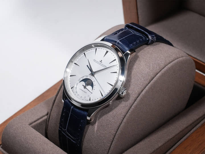 ジャガールクルト マスター・ウルトラスリム ムーン Ref.Q1248420 SS シルバー文字盤 中古 hbh5mpcr