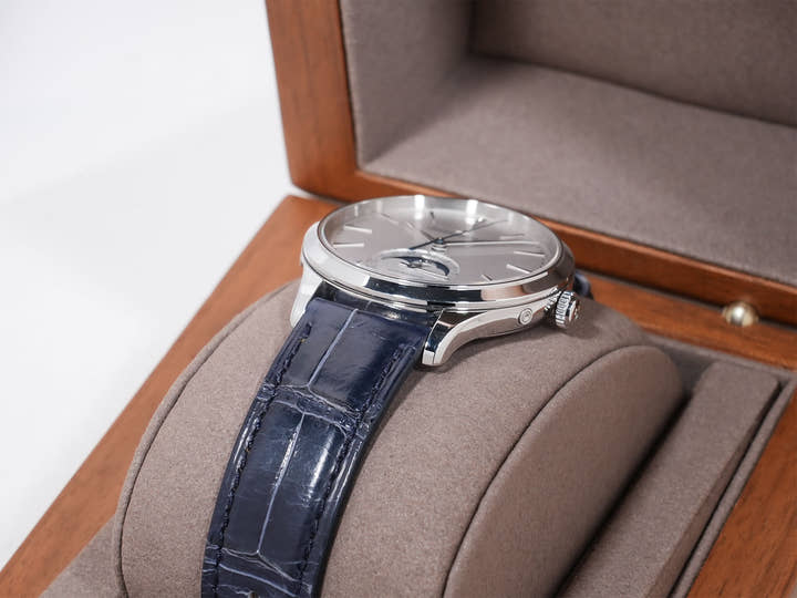 ジャガールクルト マスター・ウルトラスリム ムーン Ref.Q1248420 SS シルバー文字盤 中古 hbh5mpcr