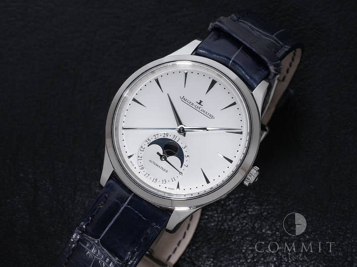 ジャガールクルト マスター・ウルトラスリム ムーン Ref.Q1248420 SS シルバー文字盤 中古 hbh5mpcr