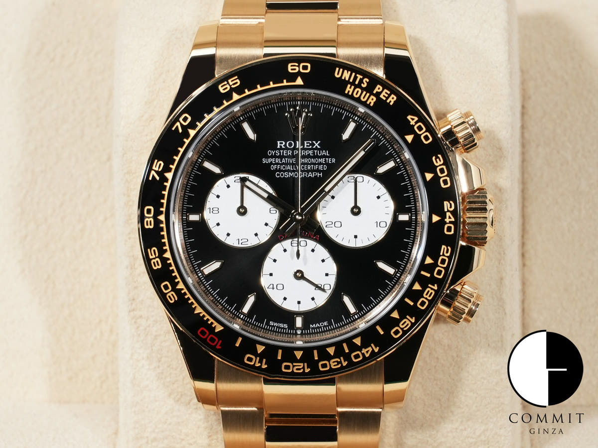ロレックス デイトナ Ref.126528LN イエローゴールド ブライトブラック文字盤