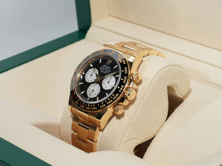 ロレックス デイトナ Ref.126528LN イエローゴールド ブライトブラック文字盤