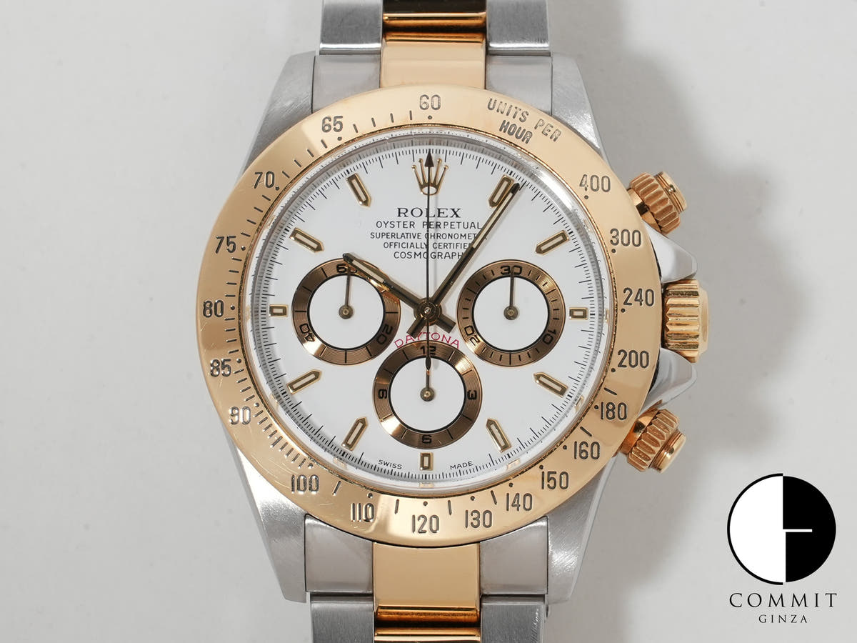 ロレックス デイトナ エルプリメロ Ref.16523 ステンレススチール/イエローゴールド ホワイト文字盤
