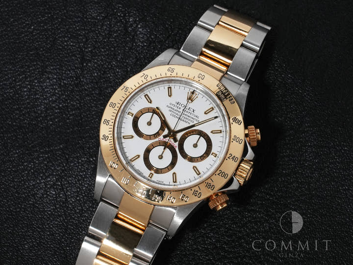 ロレックス デイトナ エルプリメロ Ref.16523 ステンレススチール/イエローゴールド ホワイト文字盤