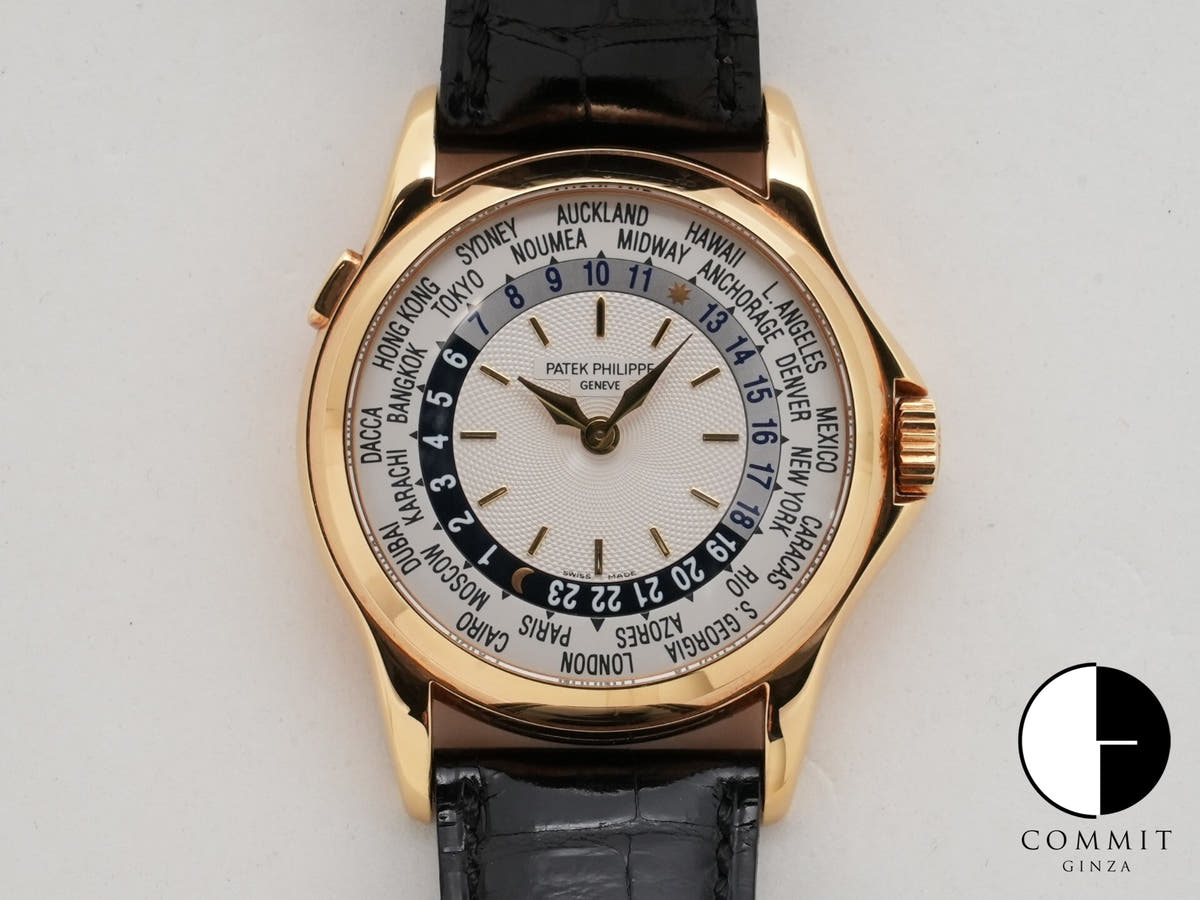 パテックフィリップ コンプリケーション ワールドタイム Ref.5110J-001 イエローゴールド シルバー文字盤
