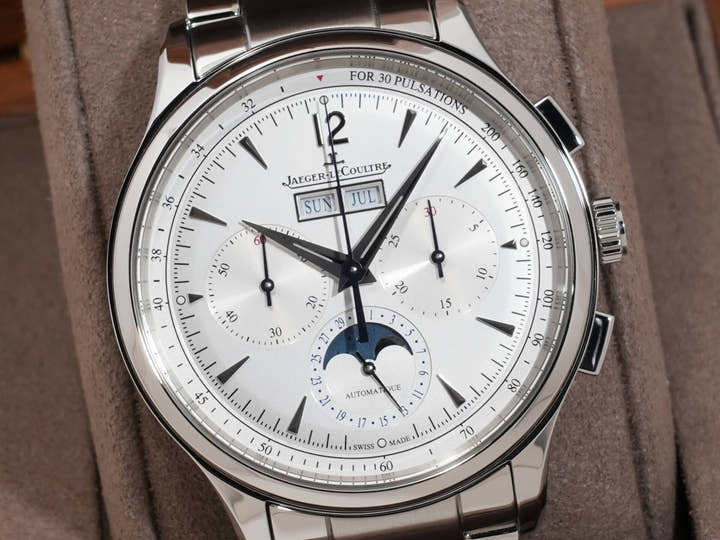 Jaeger-LeCoultre Master Control Chronograph Calendar Ref.Q413813J SS Silver Dial Good Condition Pre-Owned 3ngqxc2a