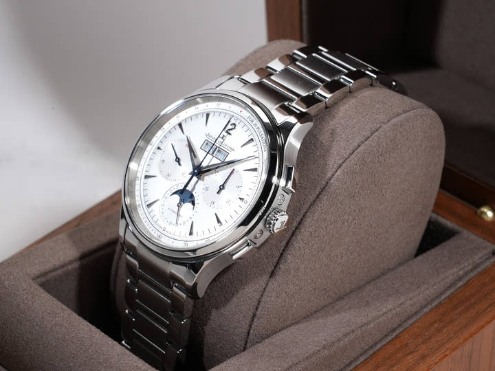 Jaeger-LeCoultre Master Control Chronograph Calendar Ref.Q413813J SS Silver Dial Good Condition Pre-Owned 3ngqxc2a