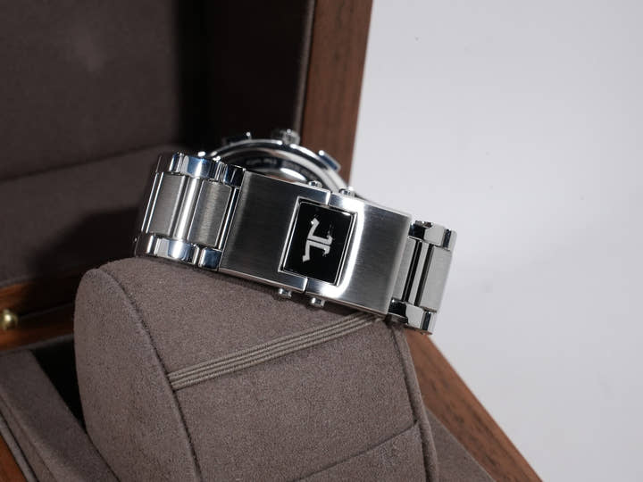 Jaeger-LeCoultre Master Control Chronograph Calendar Ref.Q413813J SS Silver Dial Good Condition Pre-Owned 3ngqxc2a