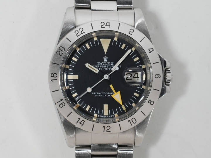 ロレックス エクスプローラーII Ref.1655 ステンレススチール ブラック文字盤 オイスターブレスレット 中古 arduofgm