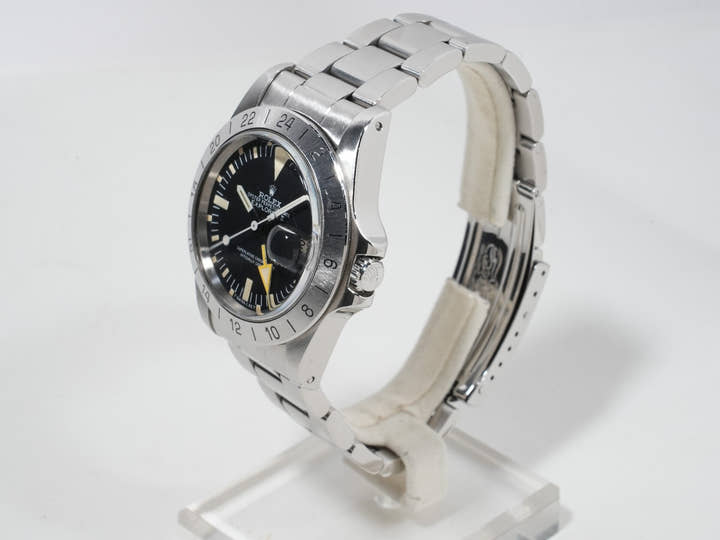 ロレックス エクスプローラーII Ref.1655 ステンレススチール ブラック文字盤 オイスターブレスレット 中古 arduofgm