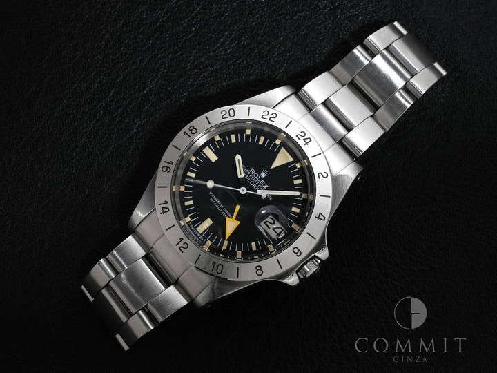 ロレックス エクスプローラーII Ref.1655 ステンレススチール ブラック文字盤 オイスターブレスレット 中古 arduofgm