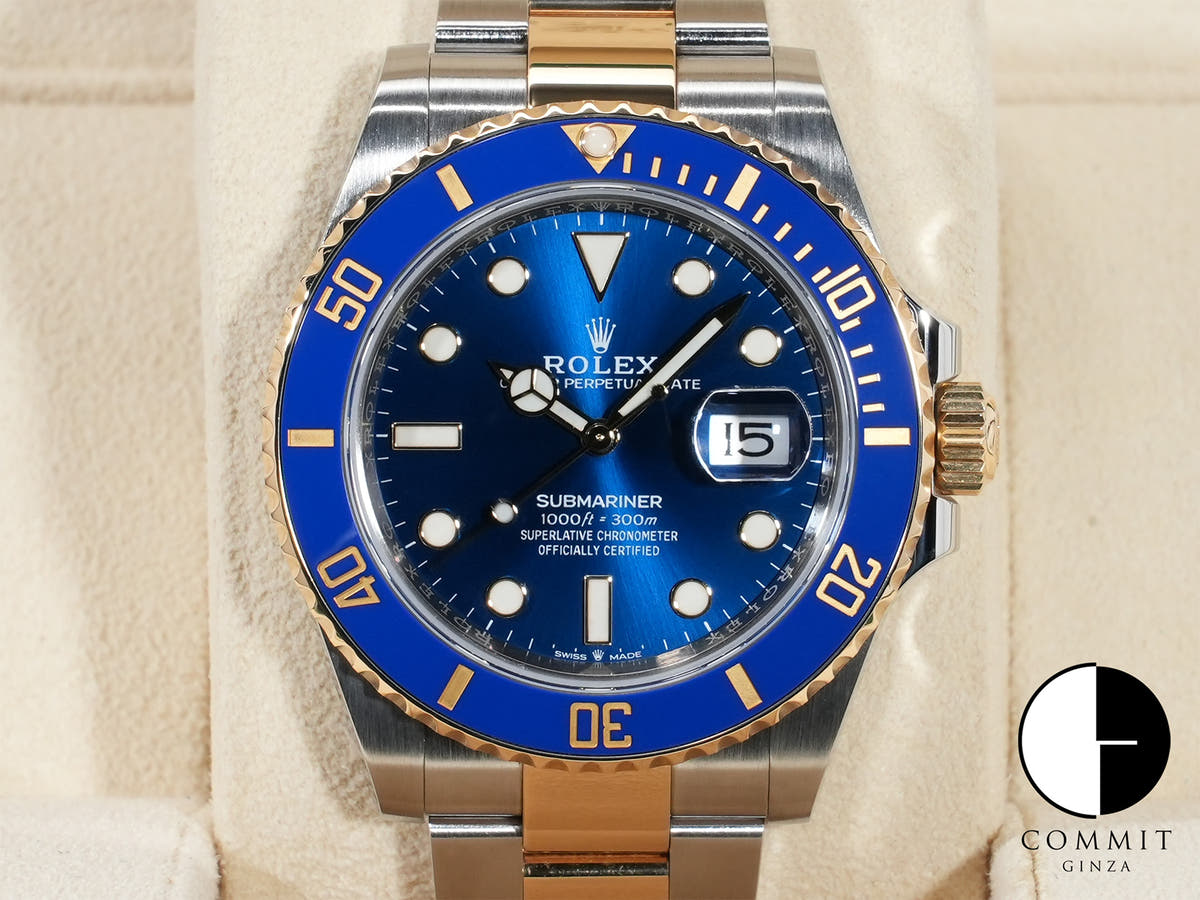 ロレックス サブマリーナー デイト Ref.126613LB ステンレススチール/イエローゴールド ブルー文字盤