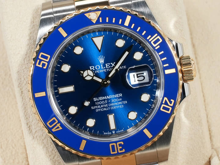 ロレックス サブマリーナー デイト Ref.126613LB ステンレススチール/イエローゴールド ブルー文字盤