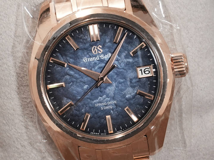 グランドセイコー ヘリテージコレクション スプリングドライブ 5Days リミテッドエディション Ref.SLGA032 18KPG ブルーグレー文字盤 未使用 noznd46c