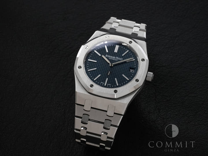 オーデマピゲ ロイヤルオーク ジャンボ エクストラ シン 50周年記念 Ref.16202ST.OO.1240ST.01 ステンレススチール ナイトブルー文字盤