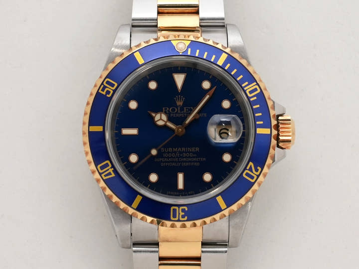 ロレックス サブマリーナー デイト Ref.16613 ステンレススチール/イエローゴールド ブルー文字盤