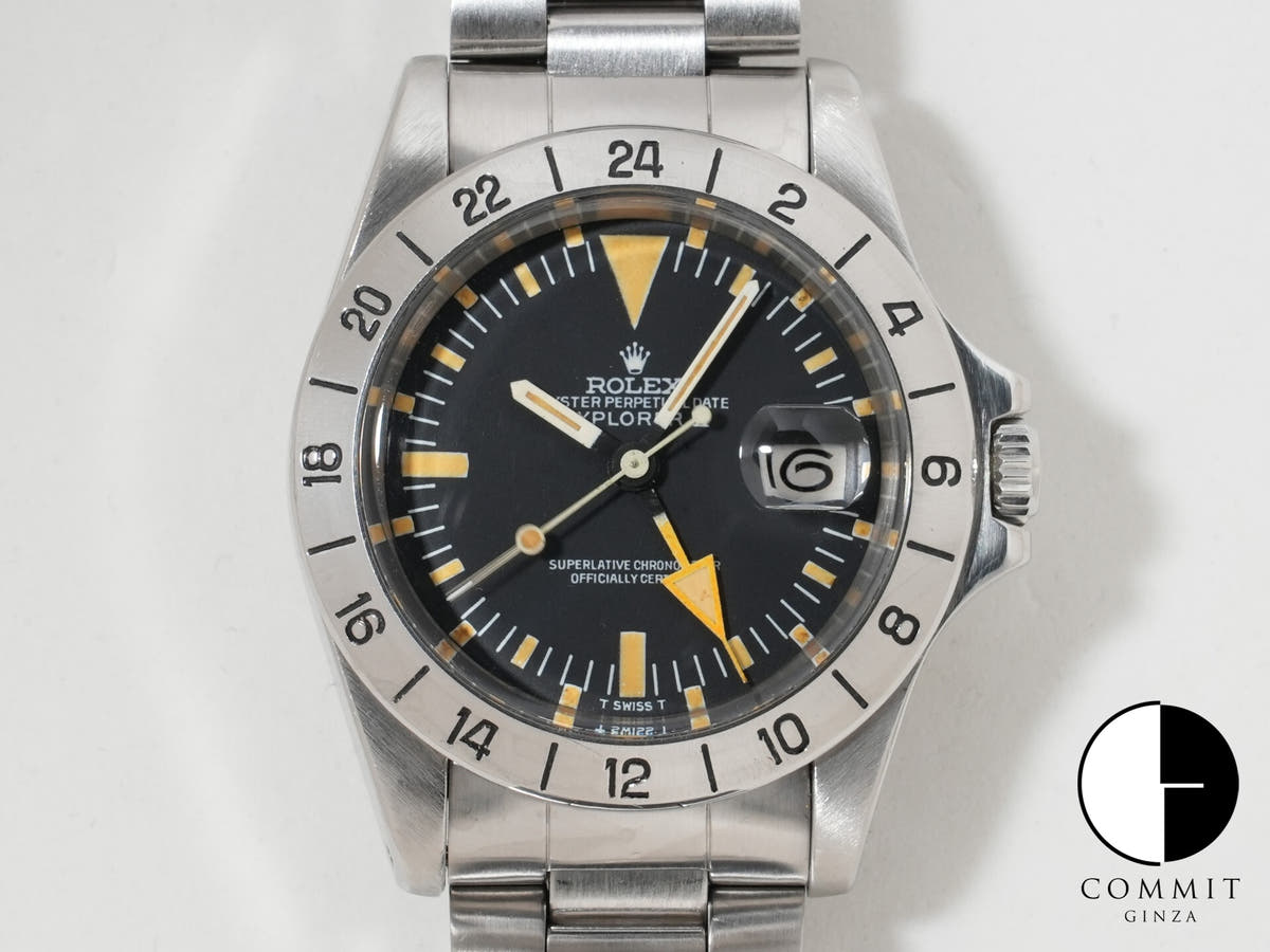 ロレックス エクスプローラーII Ref.1655 ステンレススチール ブラック文字盤