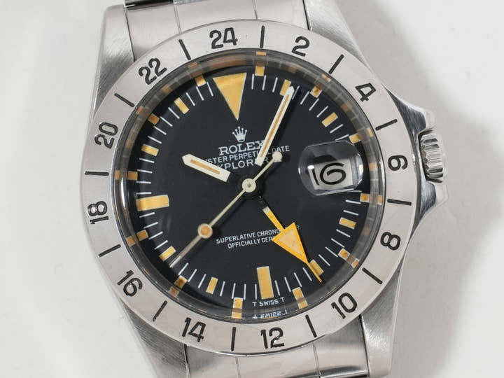 ロレックス エクスプローラーII Ref.1655 ステンレススチール ブラック文字盤