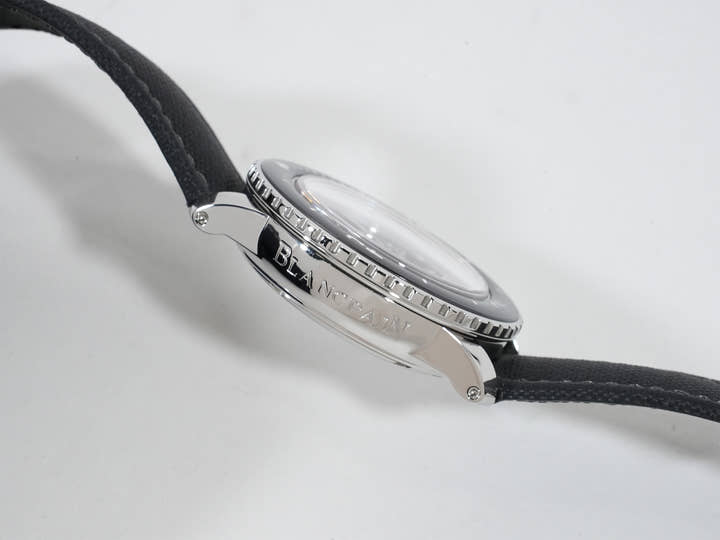 ブランパン フィフティ ファゾムス オートマティック Ref.5015-1130-52A ステンレススチール ブラック文字盤 美品 xpsyn8uu