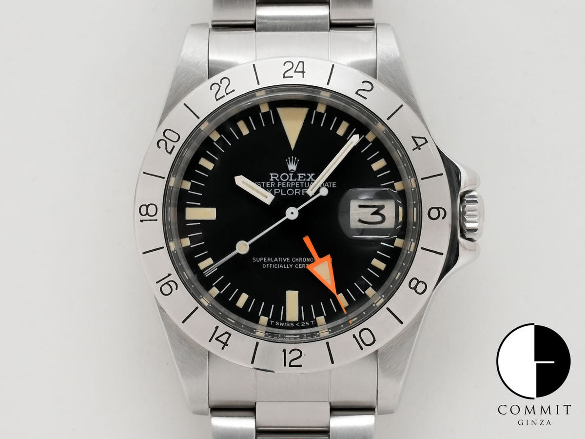 ロレックス エクスプローラーII Ref.1655 ステンレススチール ブラック文字盤