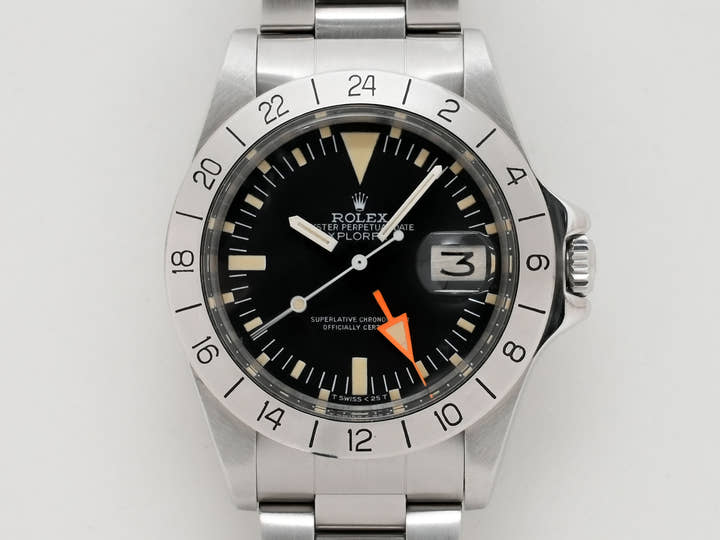 ロレックス エクスプローラーII Ref.1655 ステンレススチール ブラック文字盤