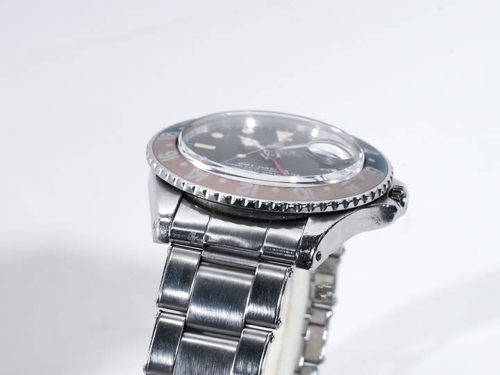 ロレックス GMTマスター Ref.1675 ステンレススチール ブラック文字盤 オイスターブレスレット 中古 f6ry489j