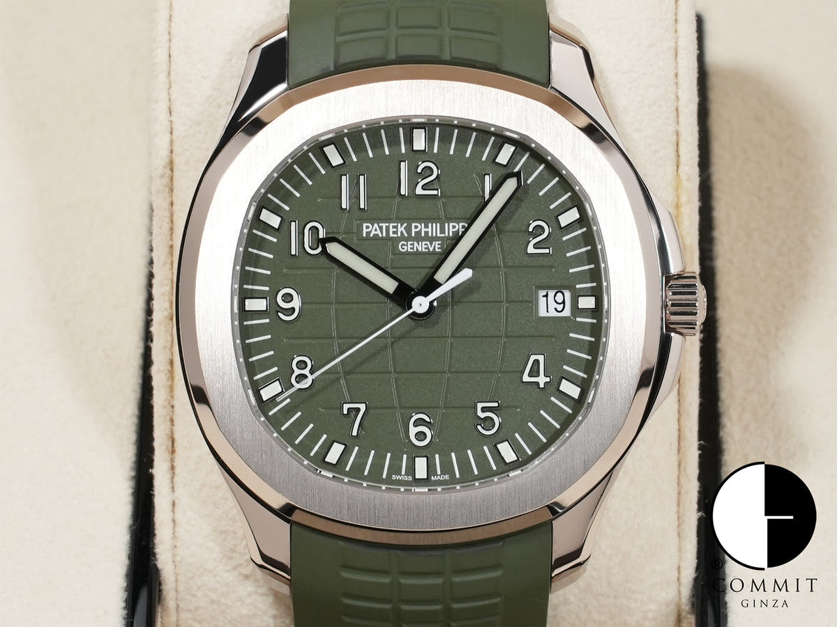 パテックフィリップ アクアノート Ref.5168G-010 ホワイトゴールド カーキグリーン文字盤
