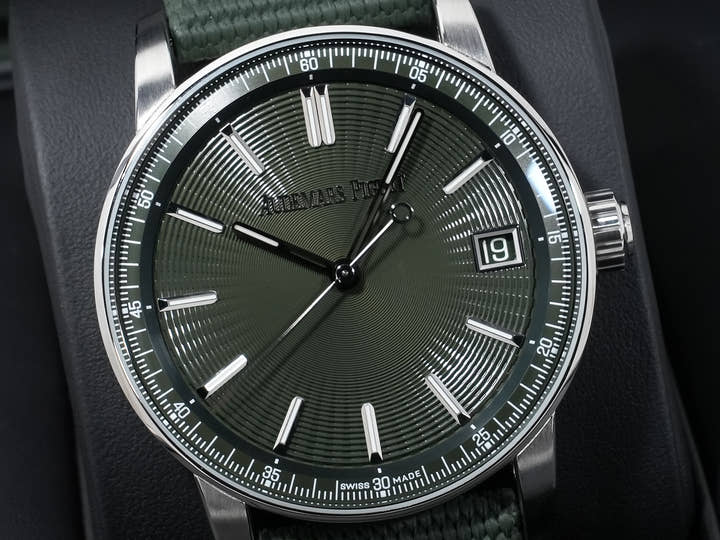 オーデマピゲ CODE 11.59 バイ オーデマ ピゲ Ref.15210ST.OO.A056KB.01 ステンレススチール グリーン文字盤