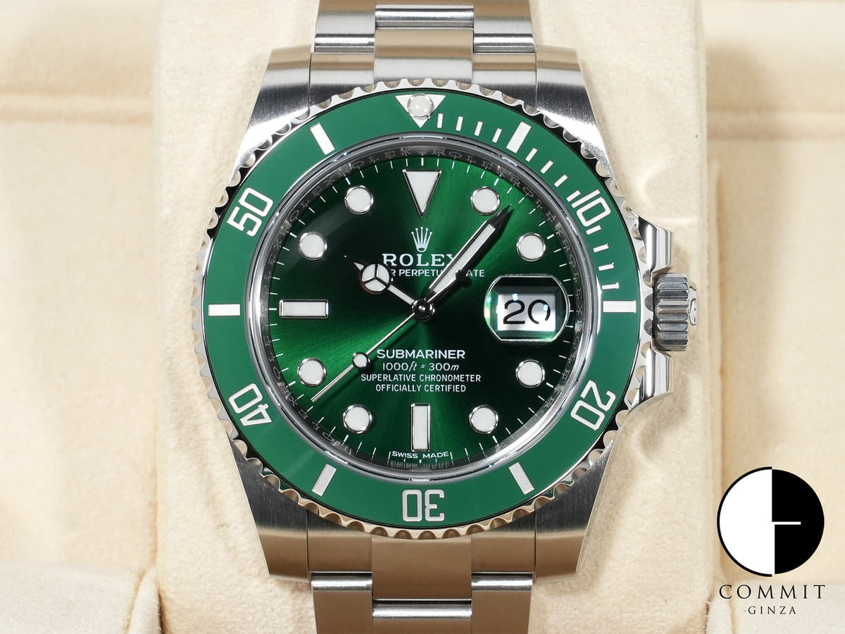 ロレックス サブマリーナー デイト Ref.116610LV ステンレススチール グリーン文字盤
