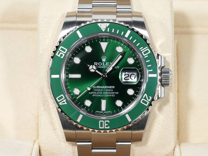 ロレックス サブマリーナー デイト Ref.116610LV ステンレススチール グリーン文字盤