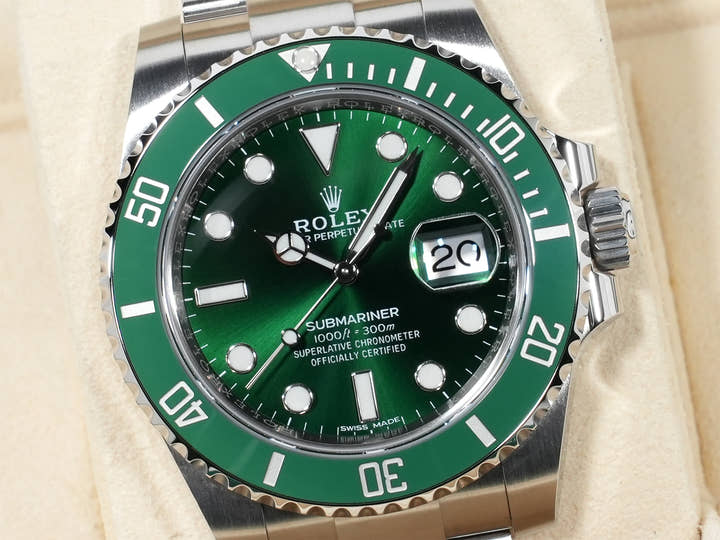 ロレックス サブマリーナー デイト Ref.116610LV ステンレススチール グリーン文字盤