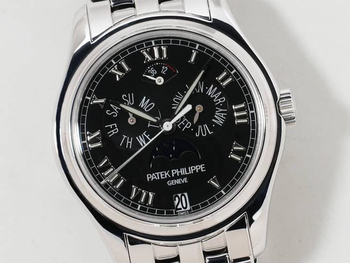 Patek Philippe Annual Calendar Moon Phase Ref. 5036/1G-013 White Gold Black Dial, Excellent Condition ywuysj6c