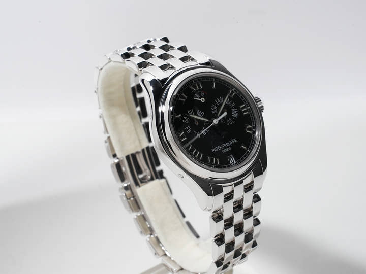 Patek Philippe Annual Calendar Moon Phase Ref. 5036/1G-013 White Gold Black Dial, Excellent Condition ywuysj6c