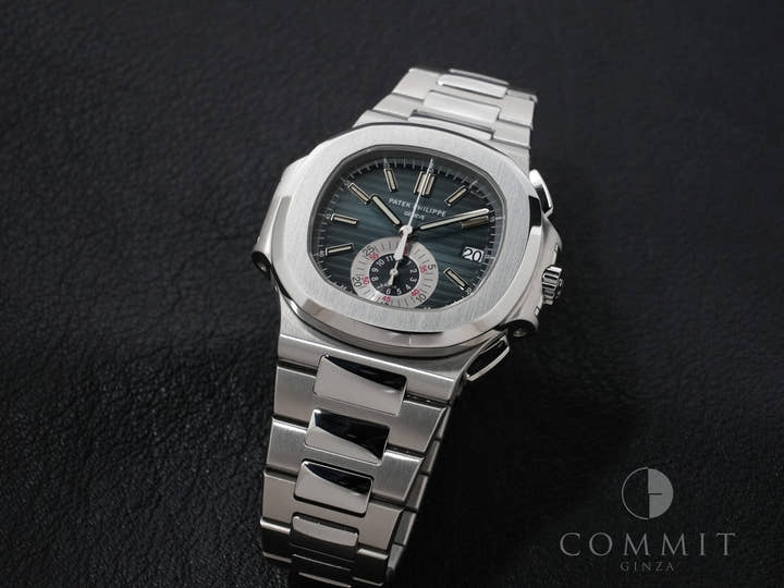 パテックフィリップ ノーチラス クロノグラフ Ref.5980/1A-001 ステンレススチール ブルー文字盤