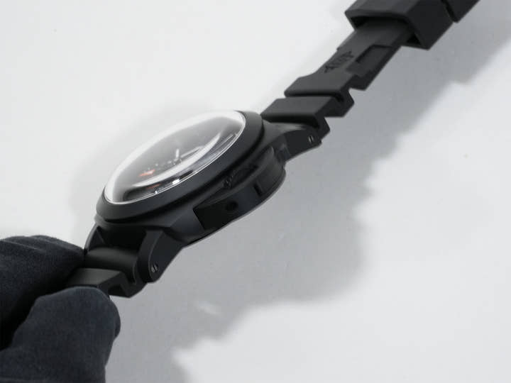 パネライ ルミノール ディエチ ジョルニ GMT チェラミカ Ref.PAM01483 ブラックセラミック グリーン文字盤 美中古 p2wc783g