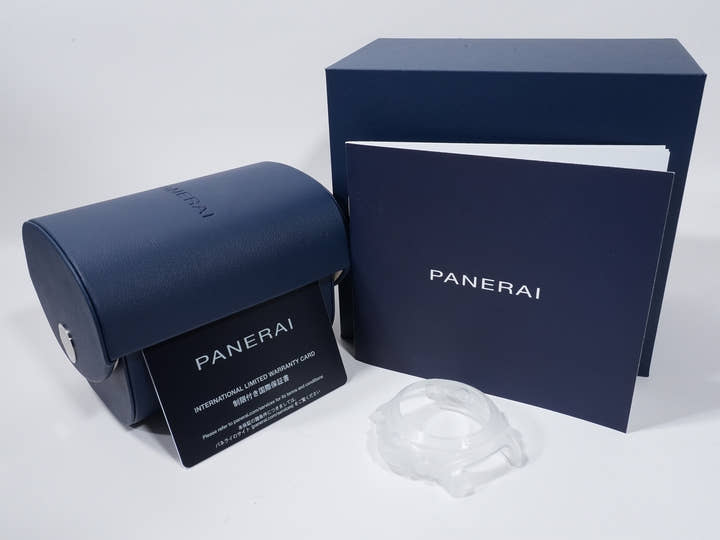 パネライ ルミノール ディエチ ジョルニ GMT チェラミカ Ref.PAM01483 ブラックセラミック グリーン文字盤 美中古 p2wc783g