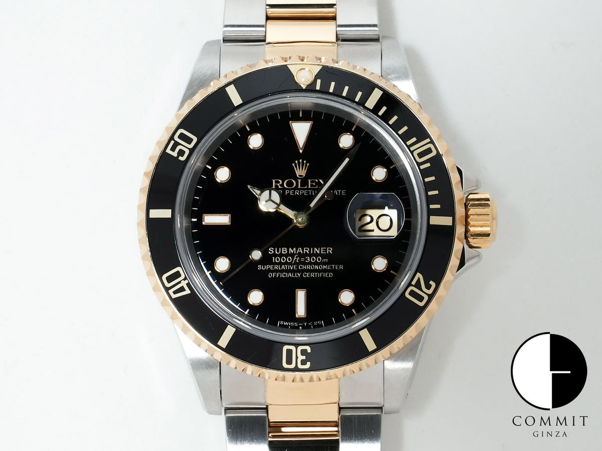 ロレックス サブマリーナー デイト Ref.16613LN ステンレススチール/イエローゴールド ブラック文字盤