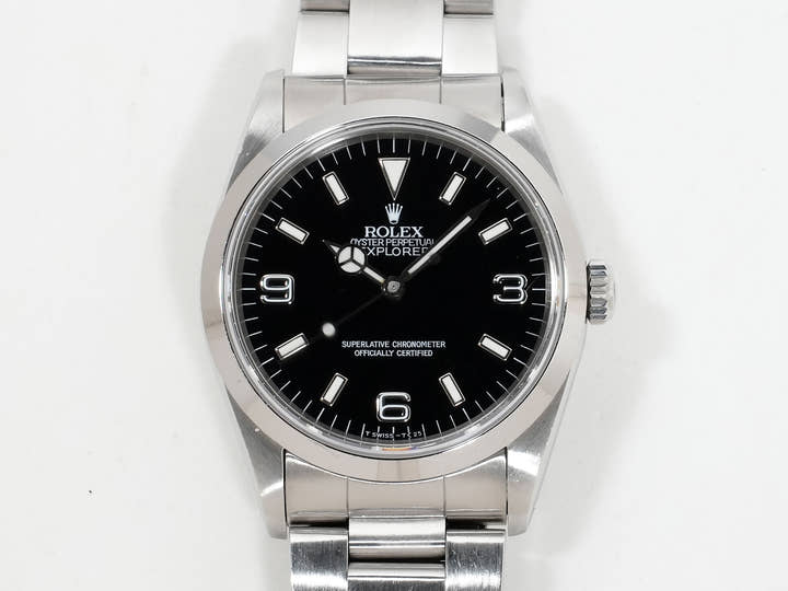 ロレックス エクスプローラーI Ref.14270 ステンレススチール ブラック文字盤
