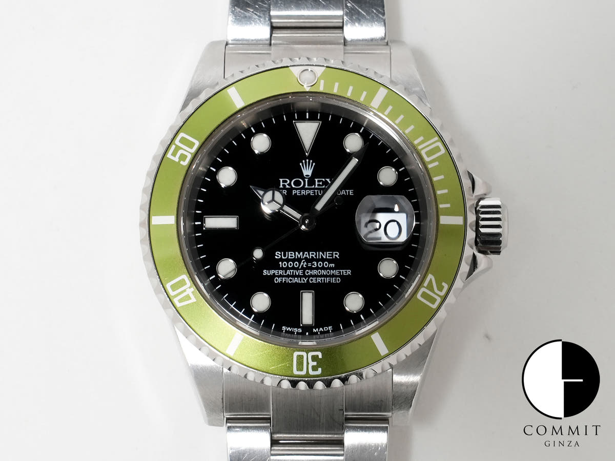 ロレックス サブマリーナー デイト Ref.16610LV ステンレススチール ブラック文字盤 中古 yco8aikf